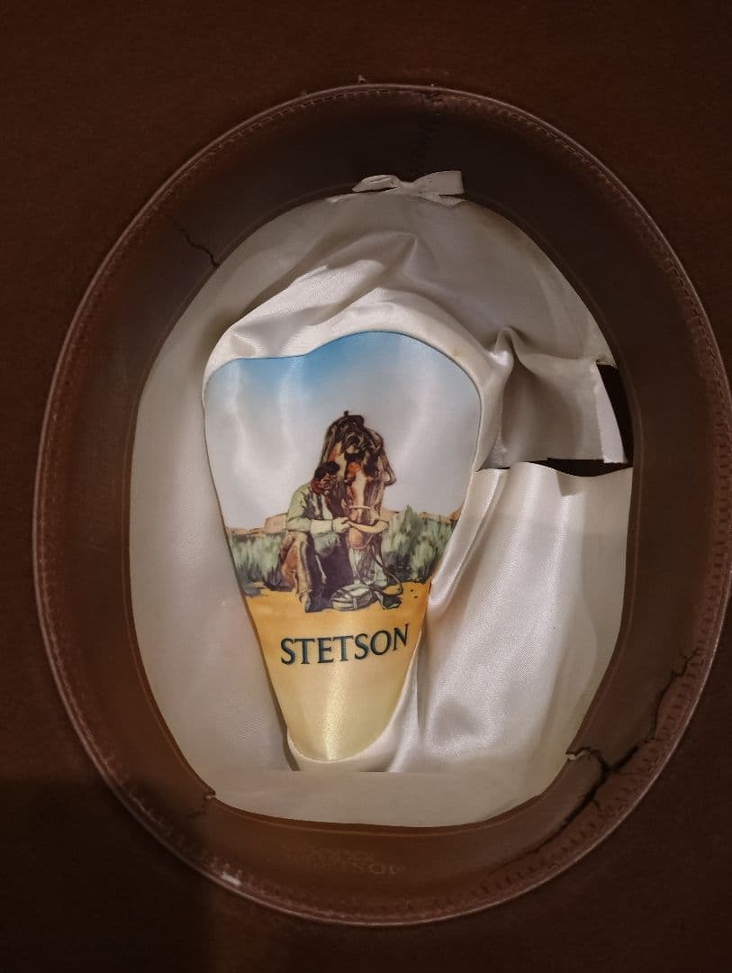 s*a様 ヴィンテージ　ステットソン4Xビーバーハット　ウエスタンハットJBSピ
