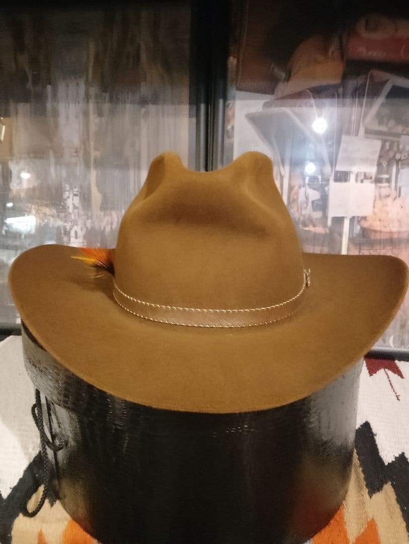 s*a様 ヴィンテージ　ステットソン4Xビーバーハット　ウエスタンハットJBSピ