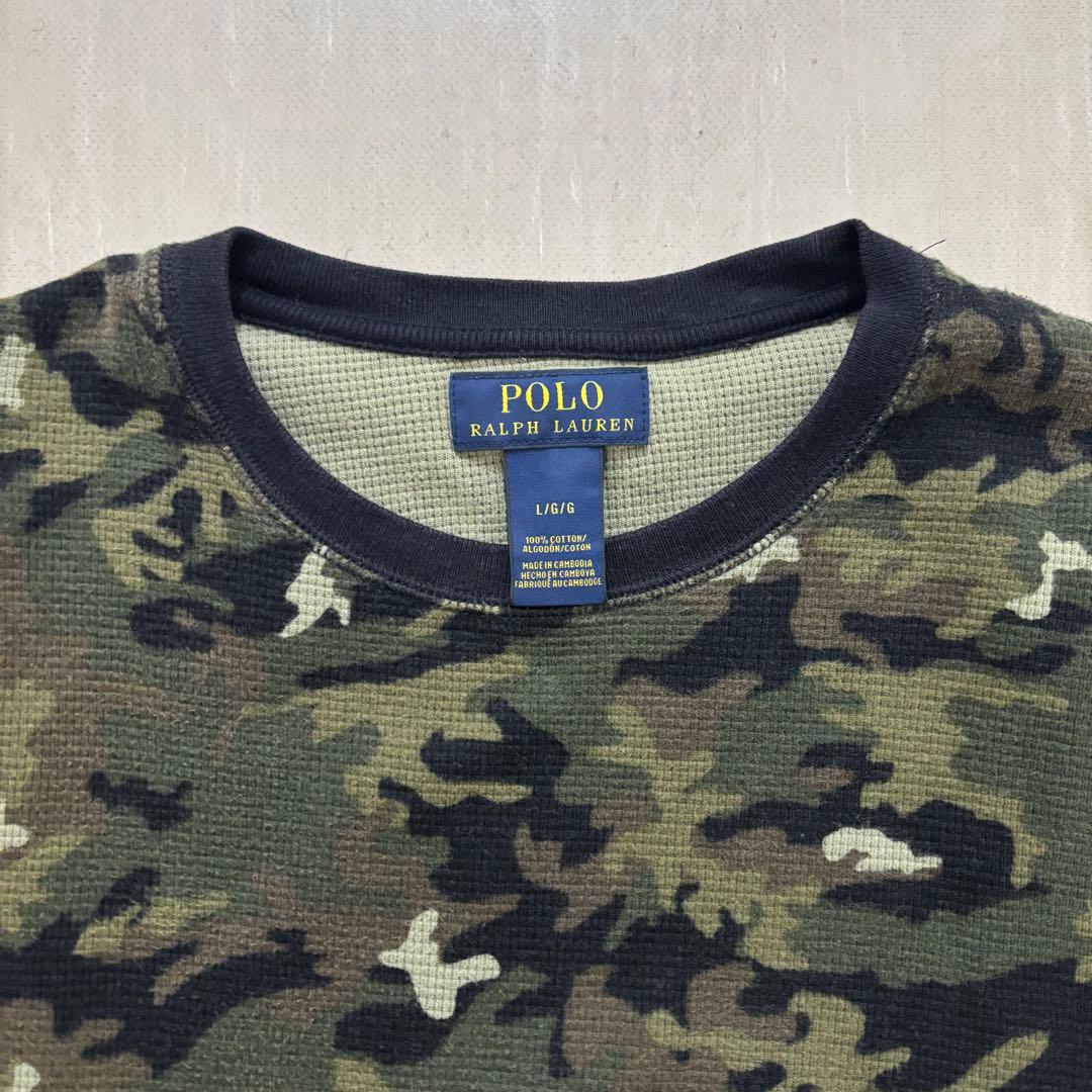美品　ラルフローレン　迷彩サーマル　L