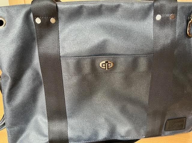 美品 森野帆布 KAWANISHI ボストンバッグ SF-0551 A4 紺色