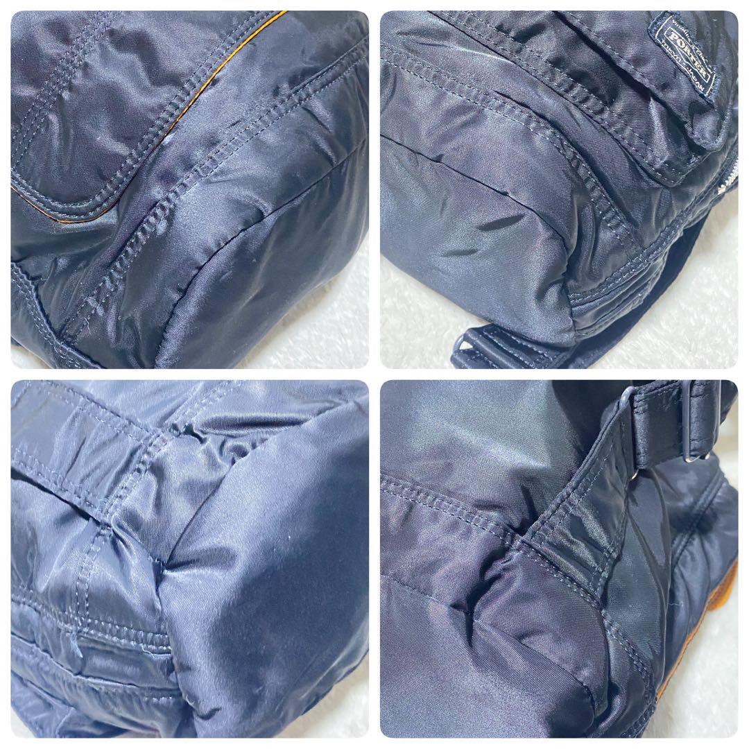 極美品 ポーター タンカー バックパック リュック A4 通勤 大容量 巾着 黒