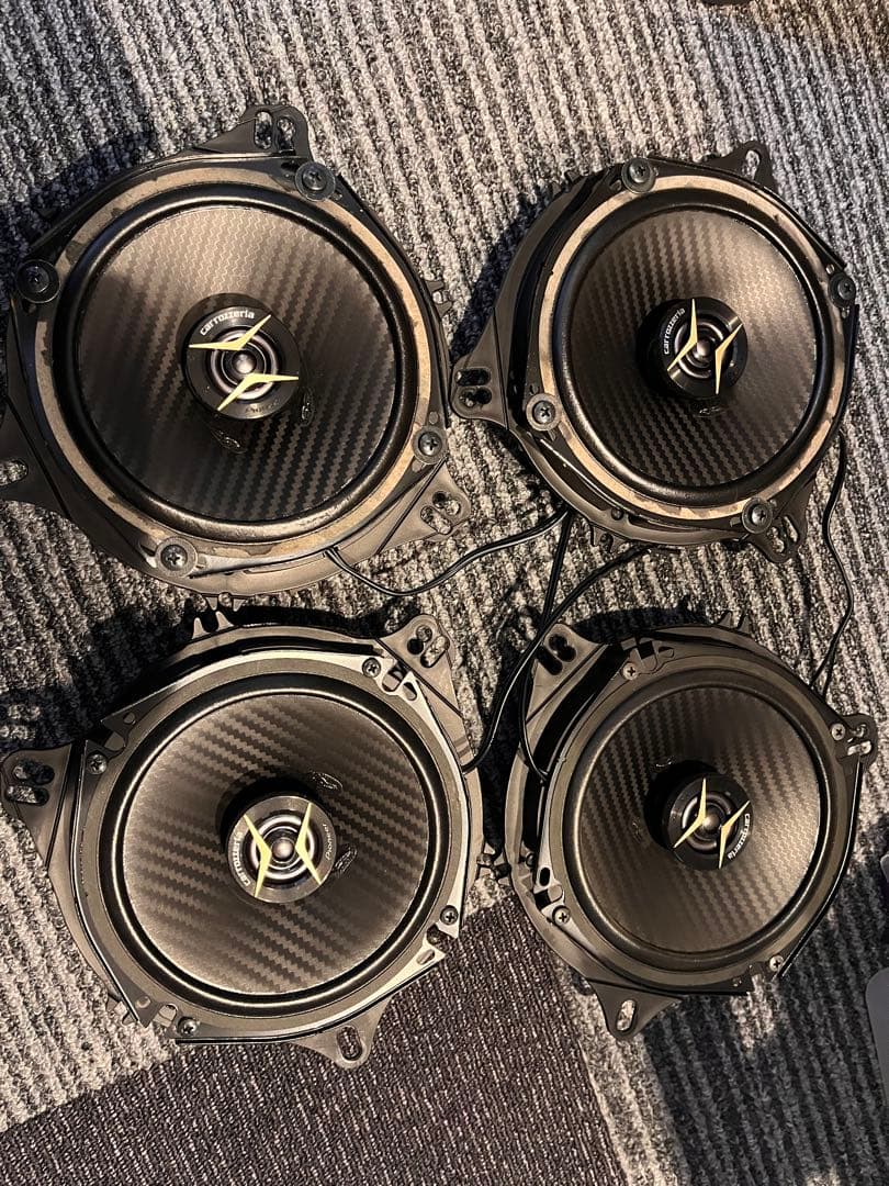 carrozzeria TS-F1740 スピーカー　1台分　バッフル付　トヨタ