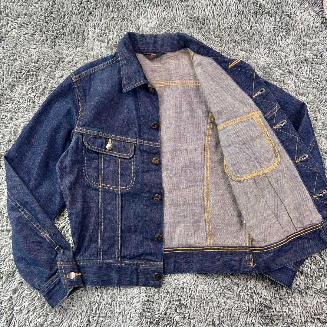 極美品 復刻 Lee 三角タグ 101 濃紺 デニムジャケット1411