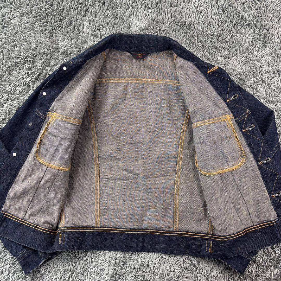 極美品 復刻 Lee 三角タグ 101 濃紺 デニムジャケット1411