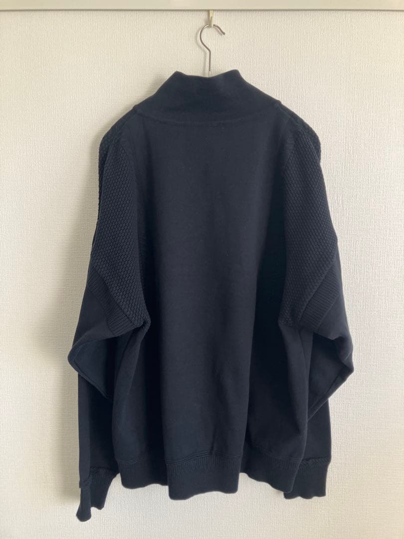 トップス YASHIKI Suikyo Half Zip Knit BLACK