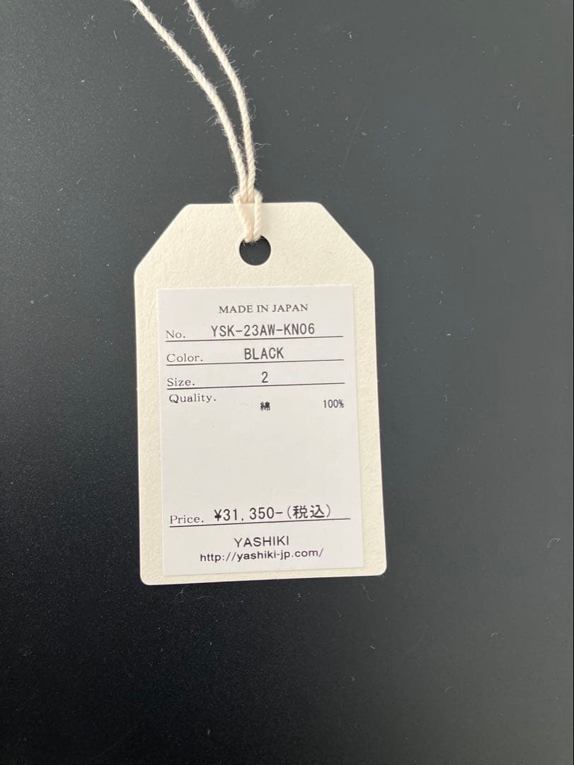 トップス YASHIKI Suikyo Half Zip Knit BLACK