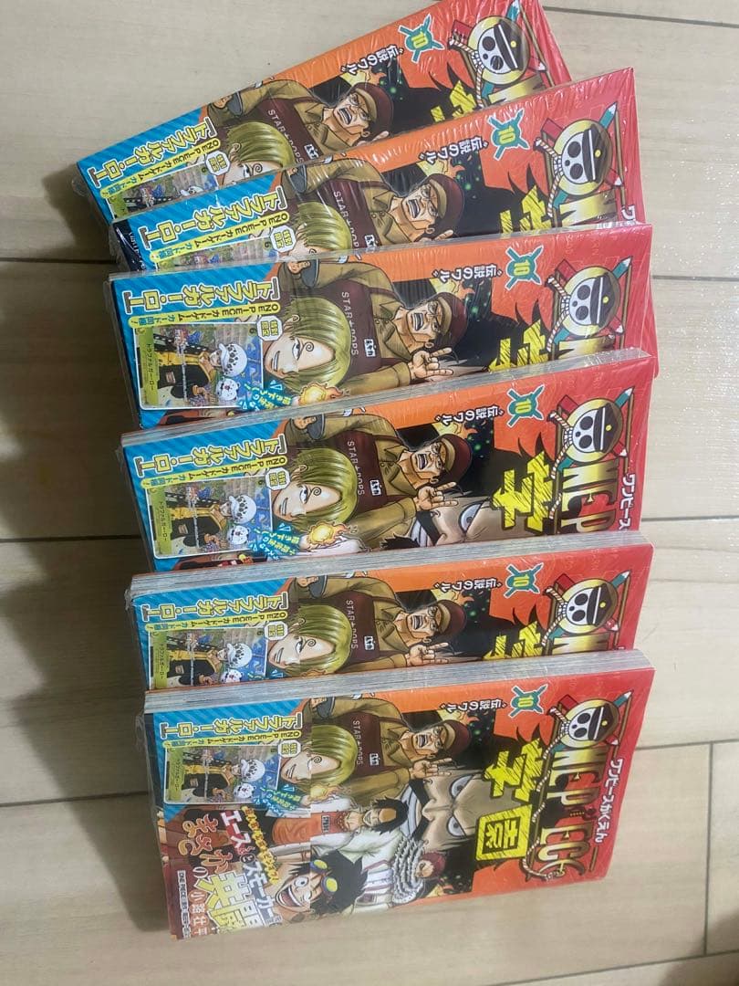 [シュリンク付き未開封]ワンピース 学園10巻付録カード付 6 冊セット