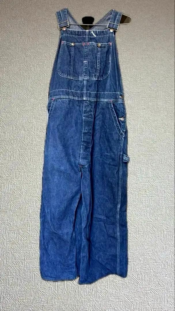 【40s/PAYDAY】オーバーオール　ヴィンテージデニム　オーバーサイズ 古着