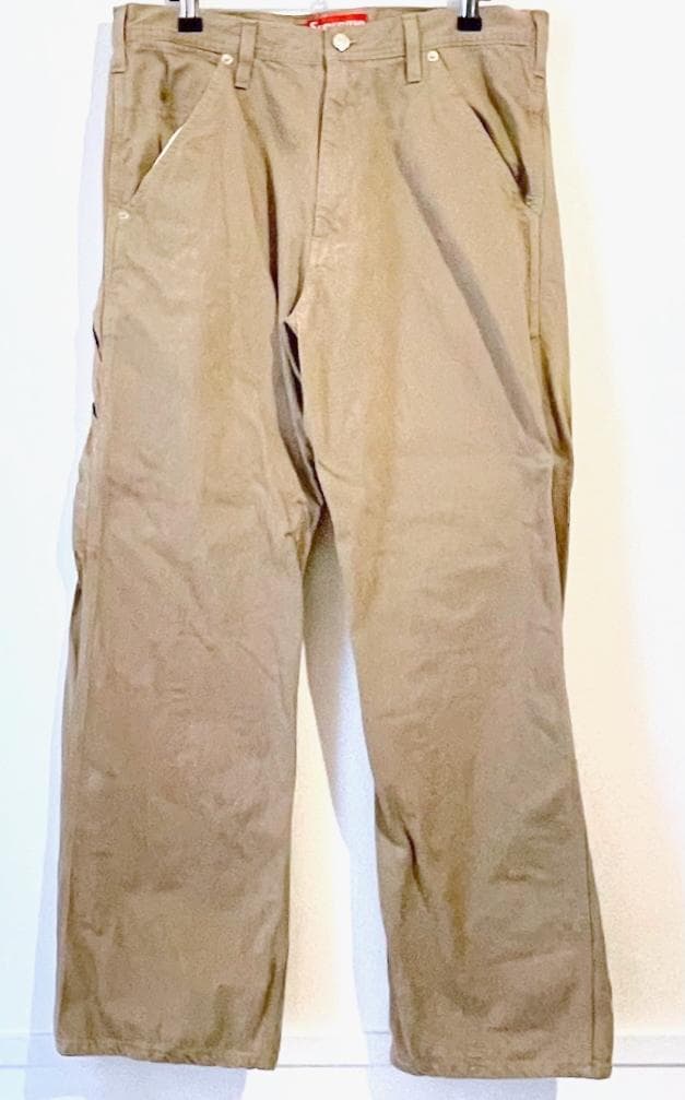 Supreme 初期モデル Engineer Stripe Pant ベージュ