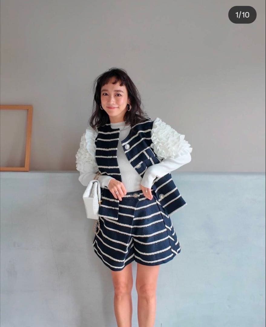 ロージーモンスターマリンツイードショートパンツ S