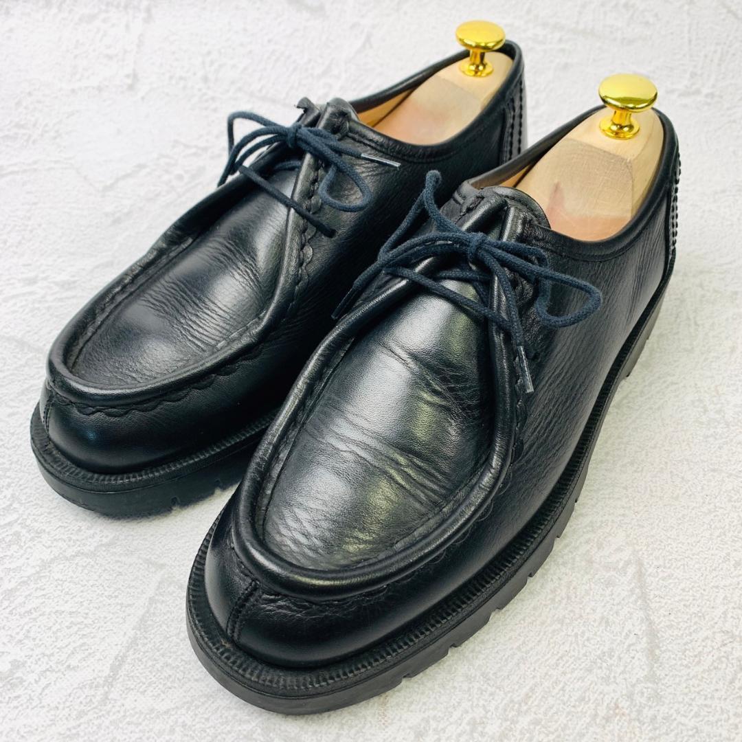 【美品】クレマン パドロール チロリアンシューズ モカシン 黒 40 革靴 軽量