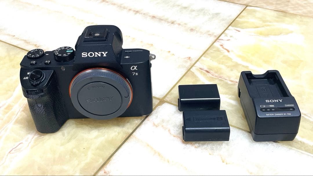 ソニー　α7ii　ボディ　(バッテリーx2、充電器付き)