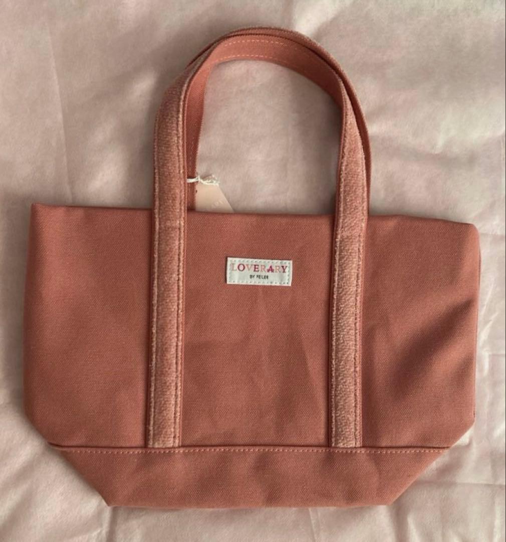 オールドテディガール ワッペントートバッグ ピンク【小】