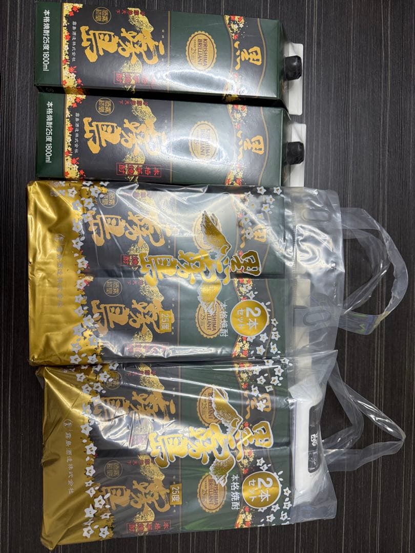 黒霧島　25% 1800ml 6本