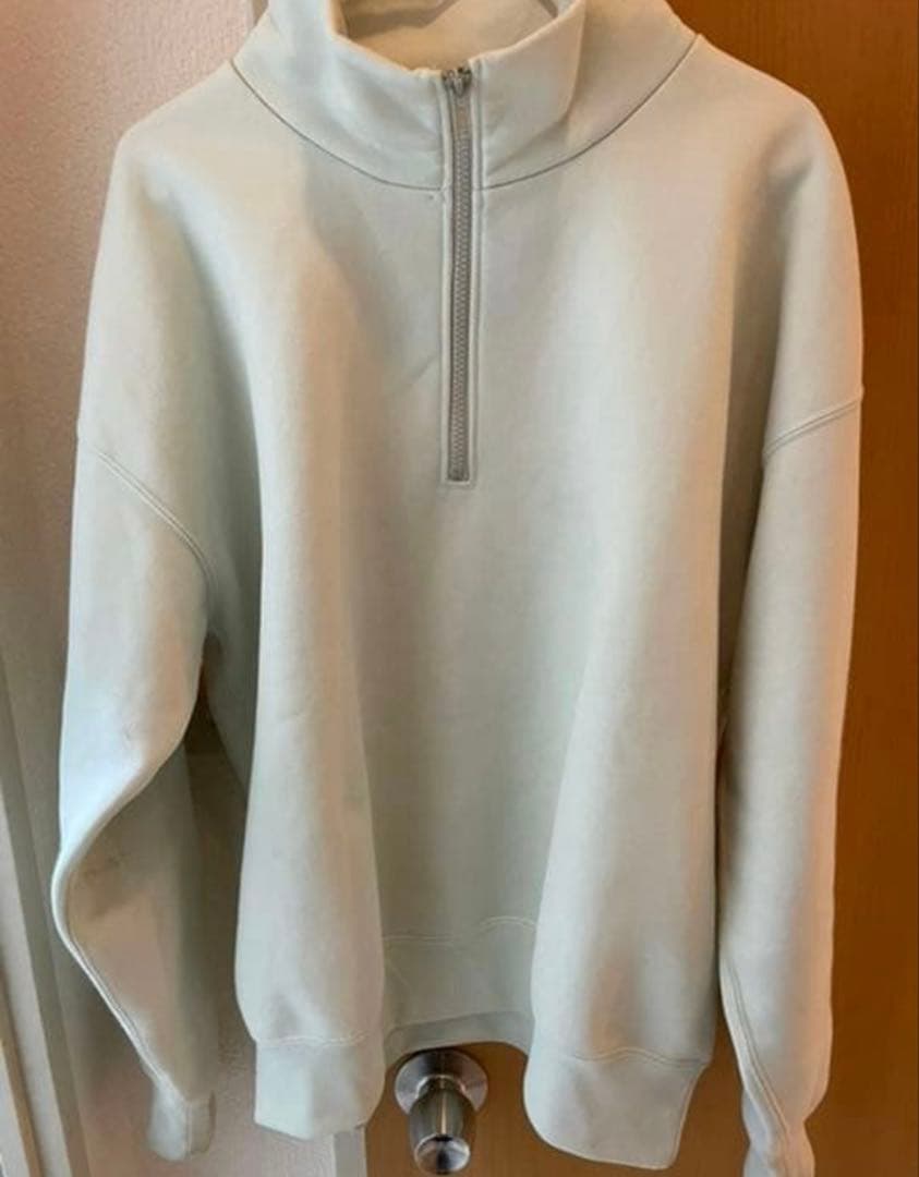 AURALEE ハーフジップスウェット