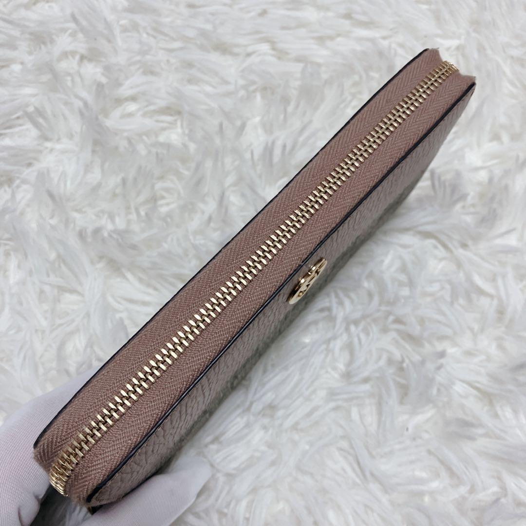 極美品 現行 GUCCI　長財布　マーモント　ラウンドファスナー　GGスプリーム