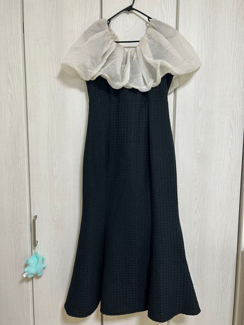 【aya様】Leja 2WAYオフショルダーパフスリーブマーメイドワンピース