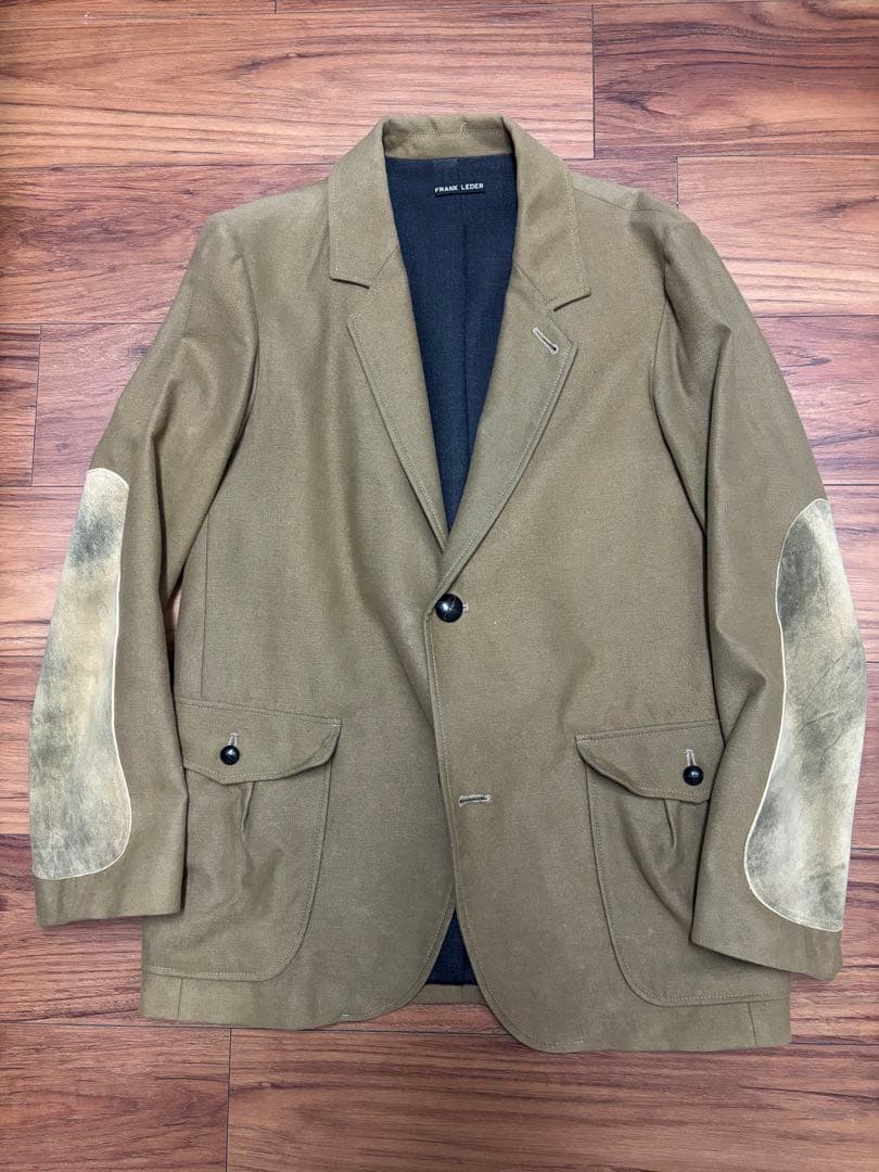FRANKLEDER テーラードジャケット 肘パッチ付き