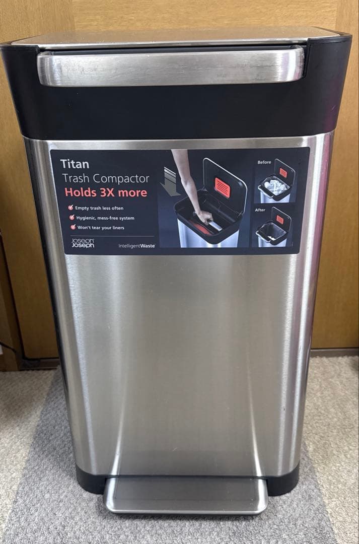 k*a様 joseph joseph ジョセフジョセフ　ゴミ箱　30L 圧縮