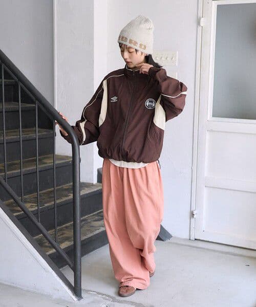 UMBRO × FREAK'S STORE/別注 トラックジャケット ブラウン