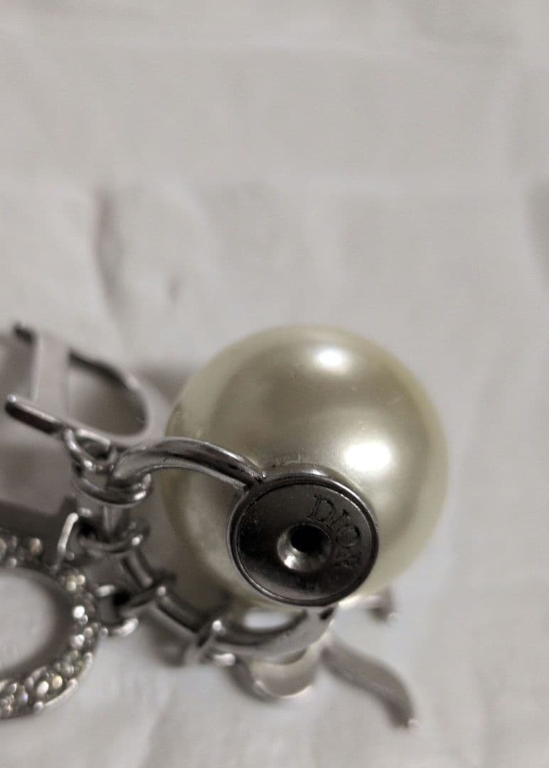 Dior パール　ピアス　シルバー　片方のみ