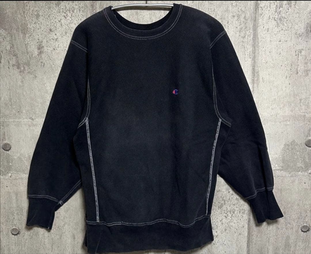champion USA製 リバースウィーブ reverseweave ブラック