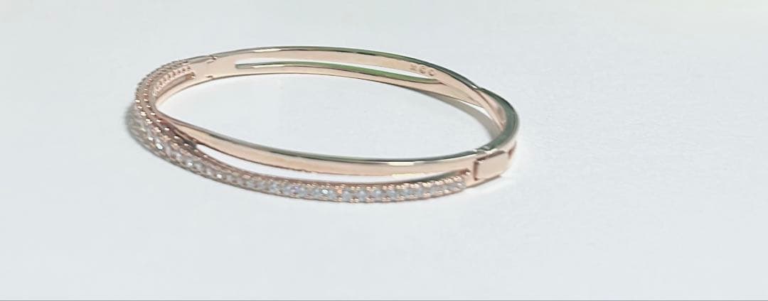 シルバー ステンレススチール バングル