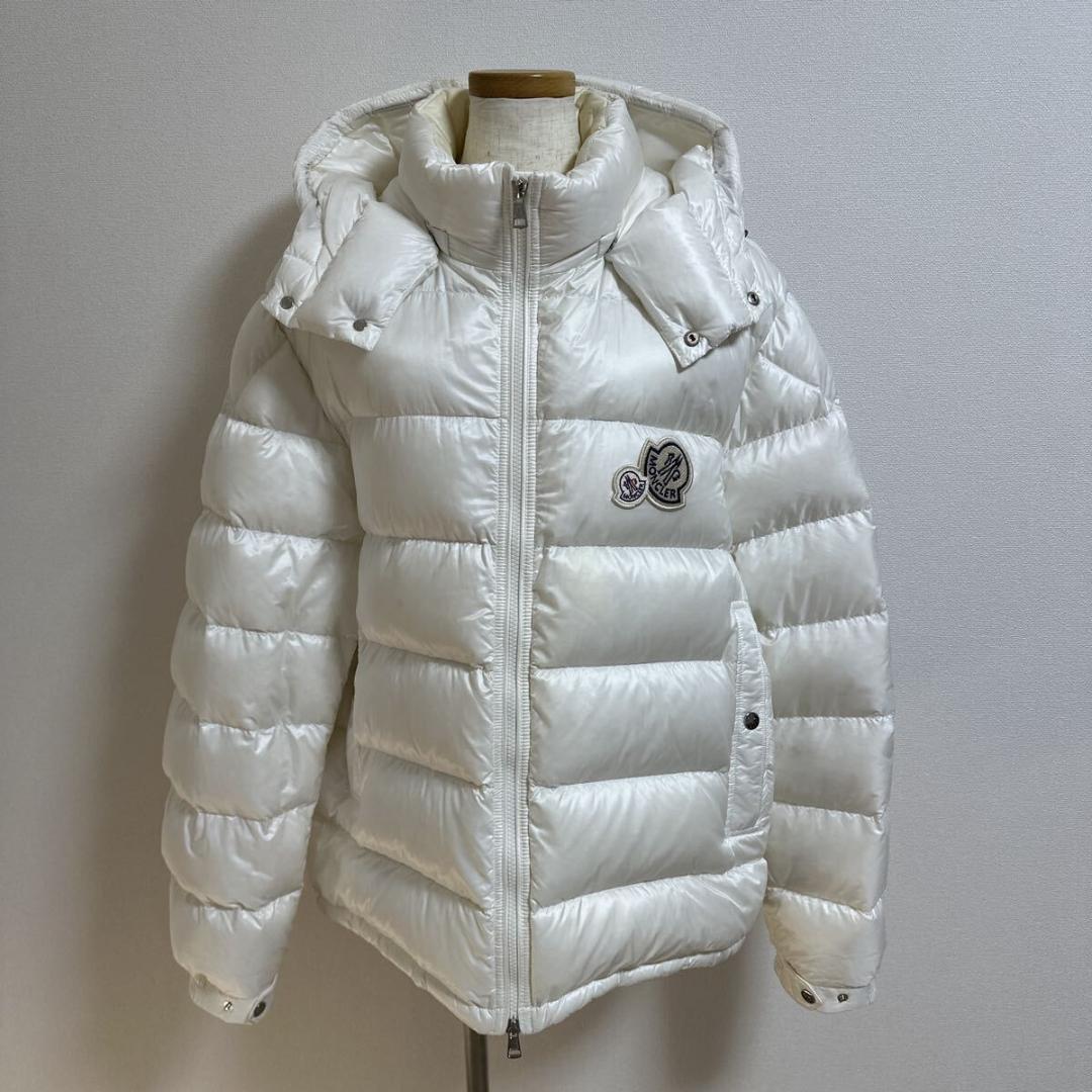 モンクレール ブラマント ダウンジャケット Wワッペン size 7 ホワイト