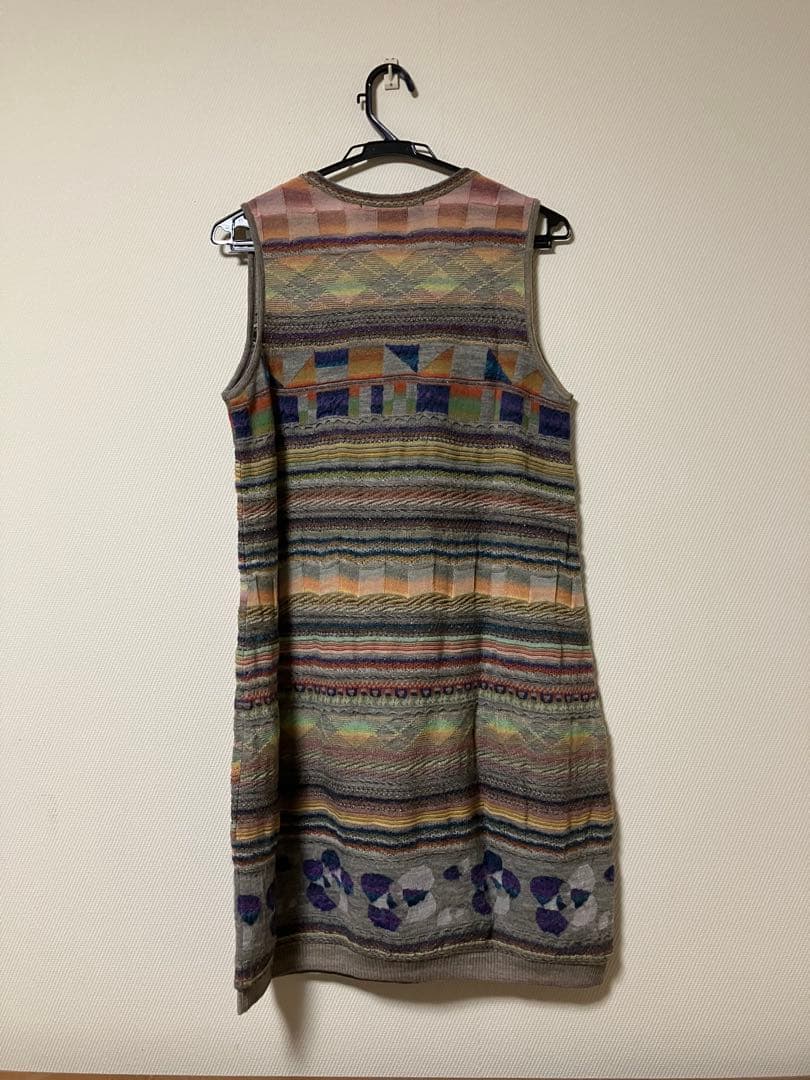 M.＆KYOKO ノースリーブチュニック マルチカラー