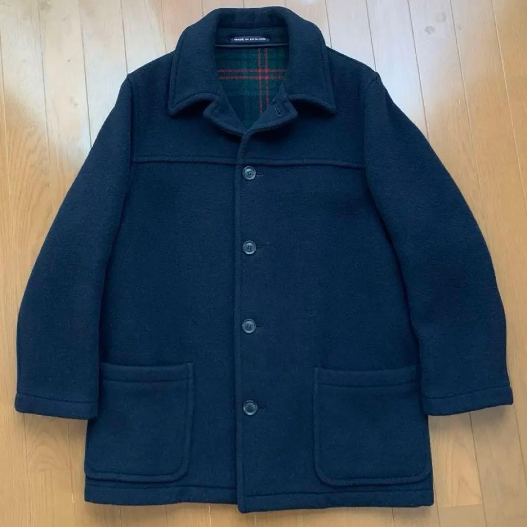 ＊美品＊ロンドントラディション ハーフコート ネイビー L