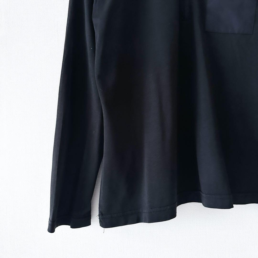 クリスチャンディオール / ポロ ジャケット 黒 胸ロゴ イタリア製 ビンテージ