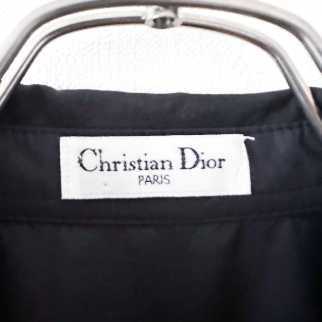 クリスチャンディオール / ポロ ジャケット 黒 胸ロゴ イタリア製 ビンテージ