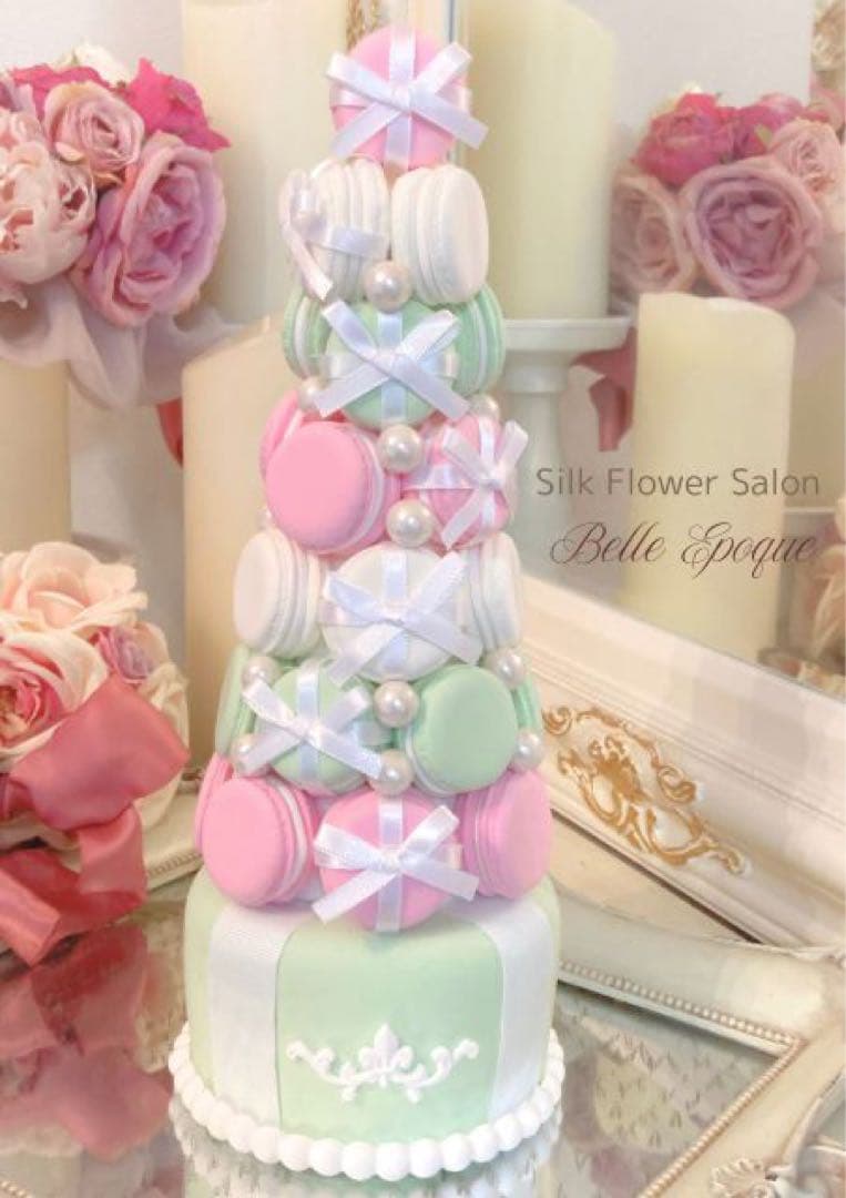 【専用】かわいい!!!ラデュレカラーの7段大マカロンタワー2個セット