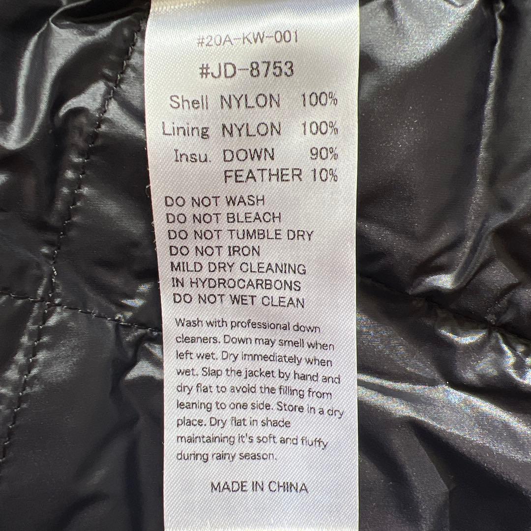 DANTON ブラック ダウンベスト サイズ40