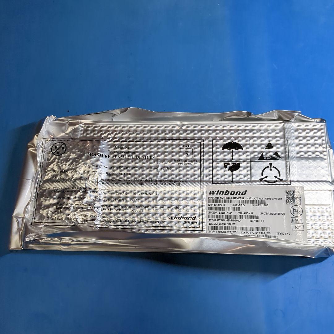 メモリー Winbond W25Q64FVZPIG 64Mb Flash 100pcs