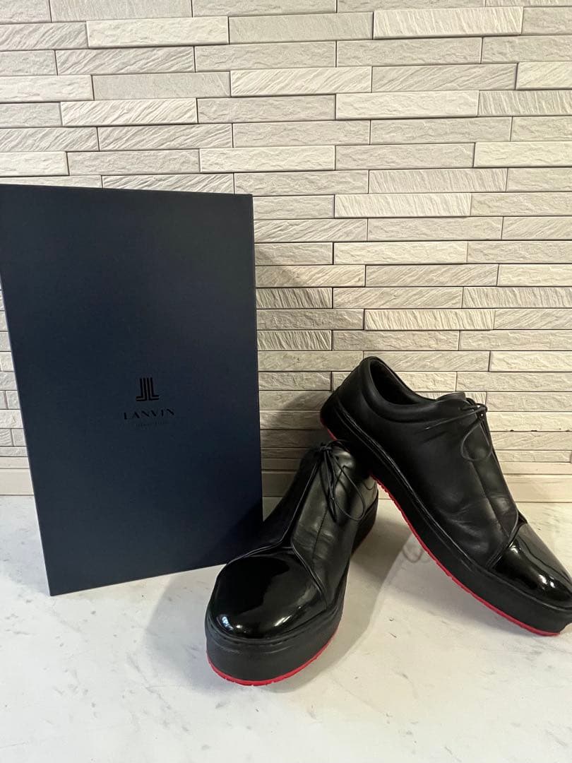 【美品】LANVIN ランバン レザーシューズVibram（ビブラム）ソール仕様