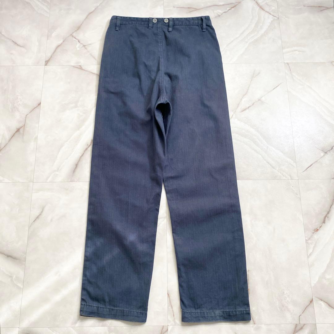 A18025 ナイジェルケーボン ネイバルダンガリーパンツ ネイビー W30