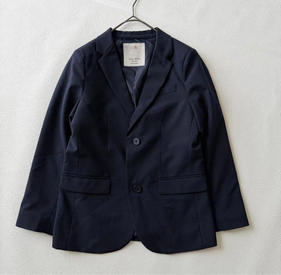 ZARA ネイビー スーツ シャツ ネクタイ ローファー　セット