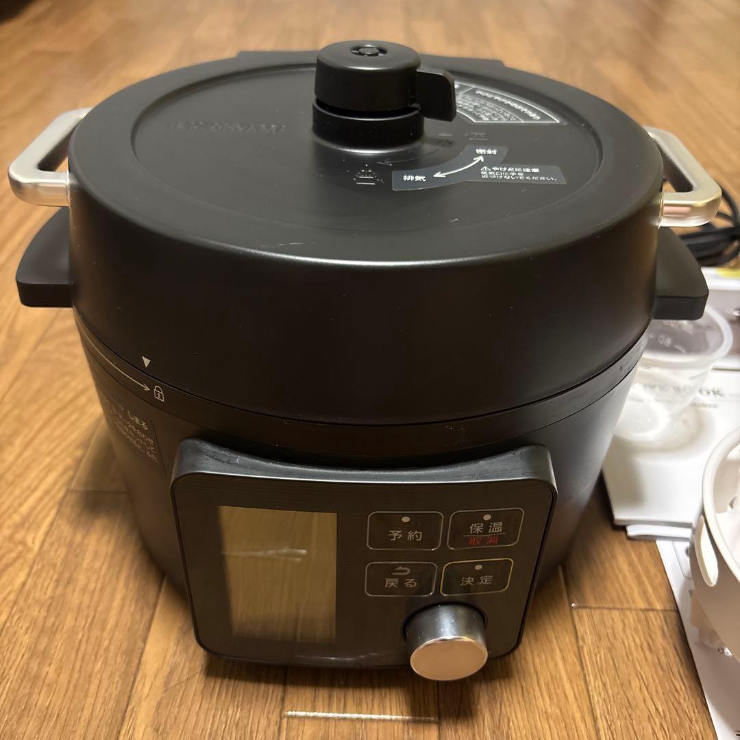 アイリスオーヤマ　電気圧力鍋 PMPC-MA2-B 2.2L 2024年製　黒
