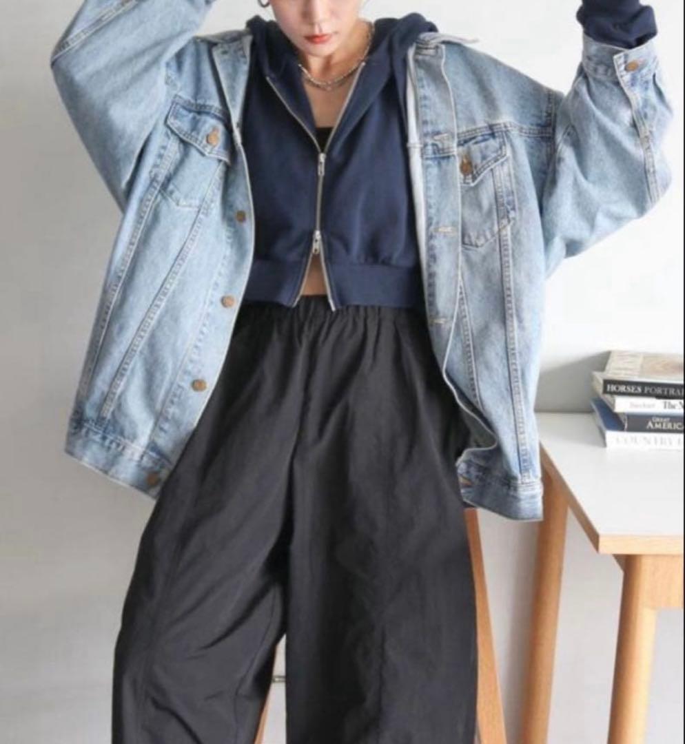 アングリット　ビックシルエット　デニムジャケット