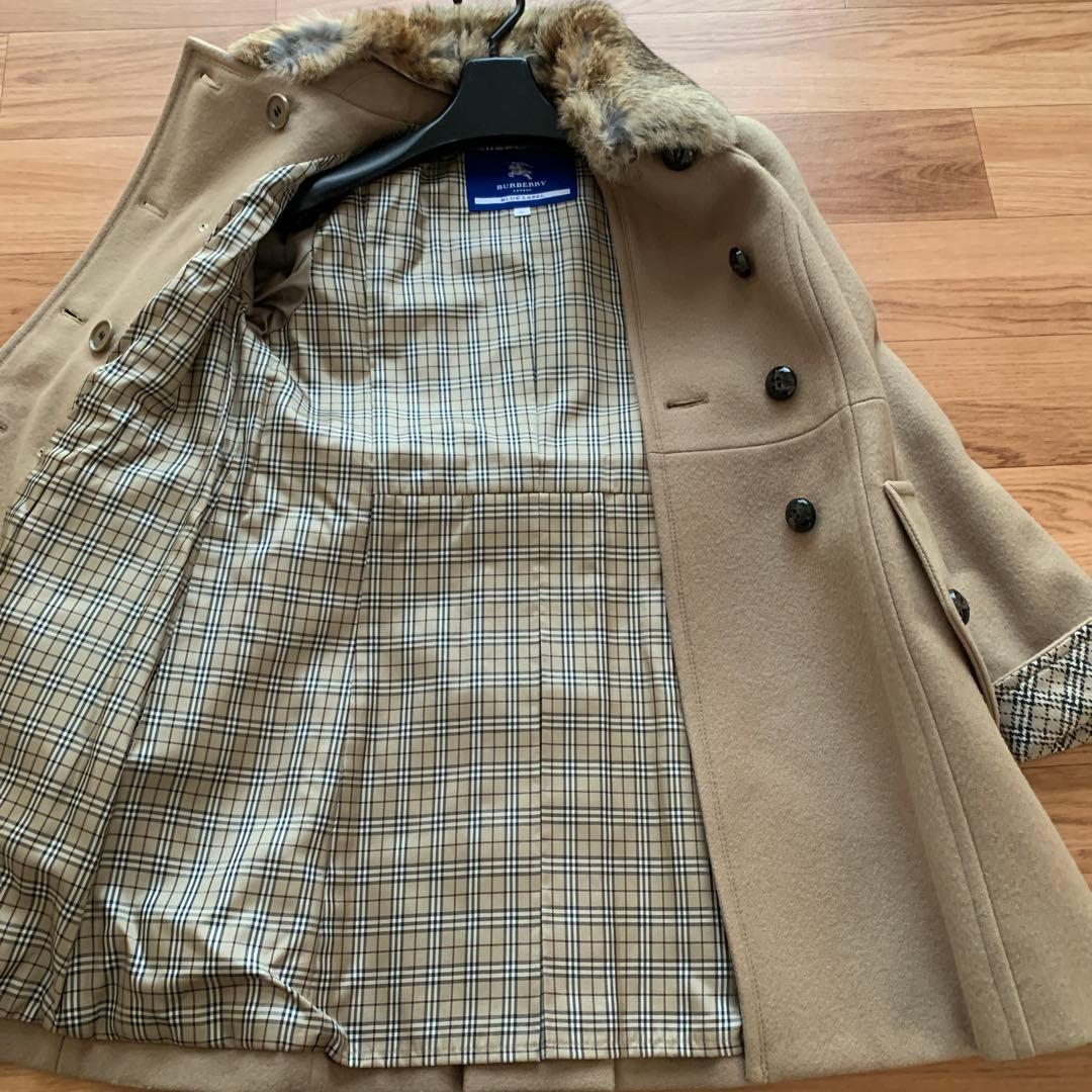 バーバリーブルーレーベルハーフコート