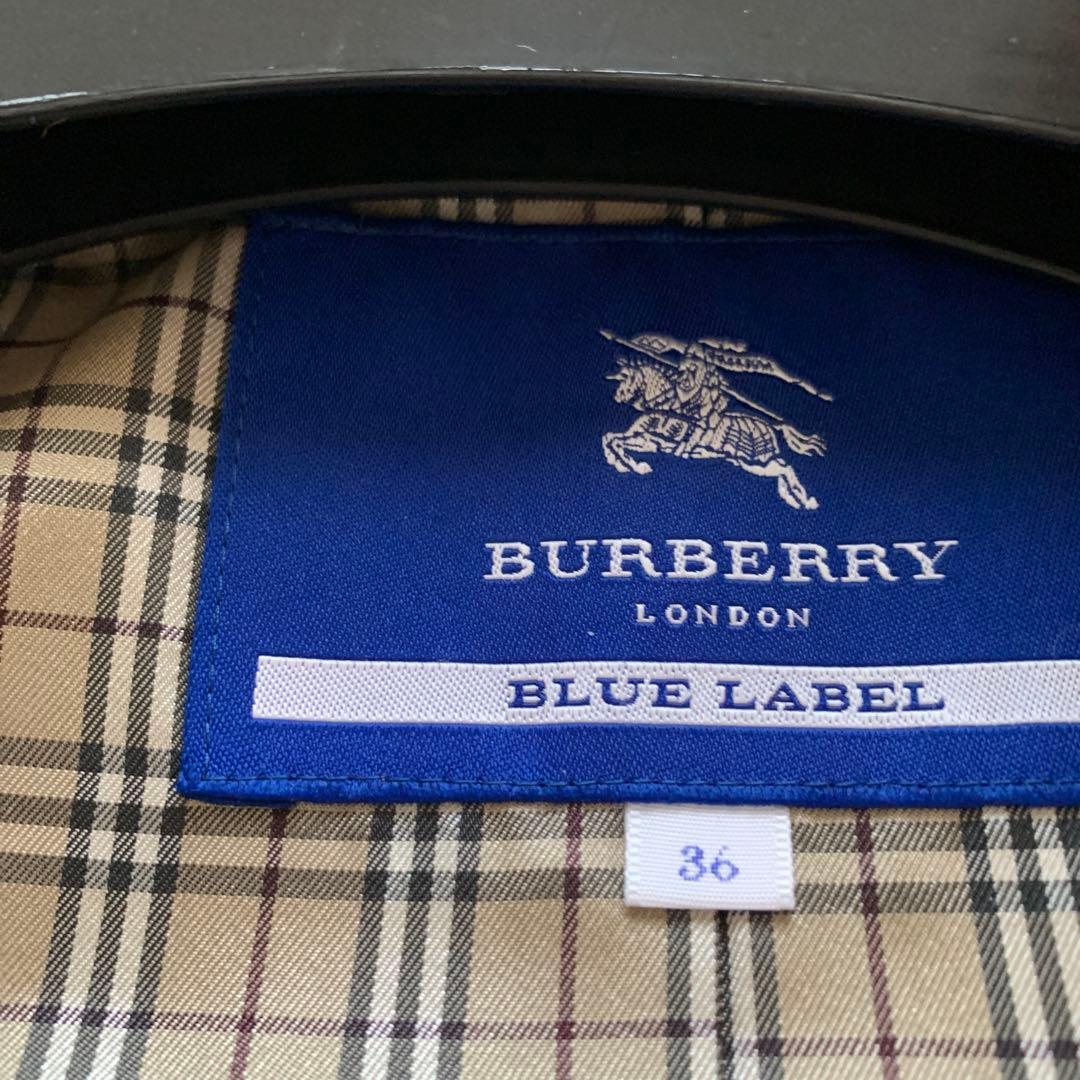 バーバリーブルーレーベルハーフコート