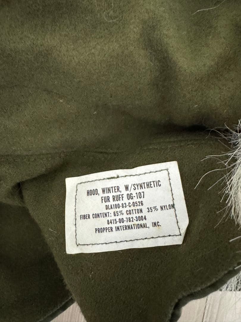 【美品】フルセット 米軍実物 M-65 フィッシュテールパーカー SMALL