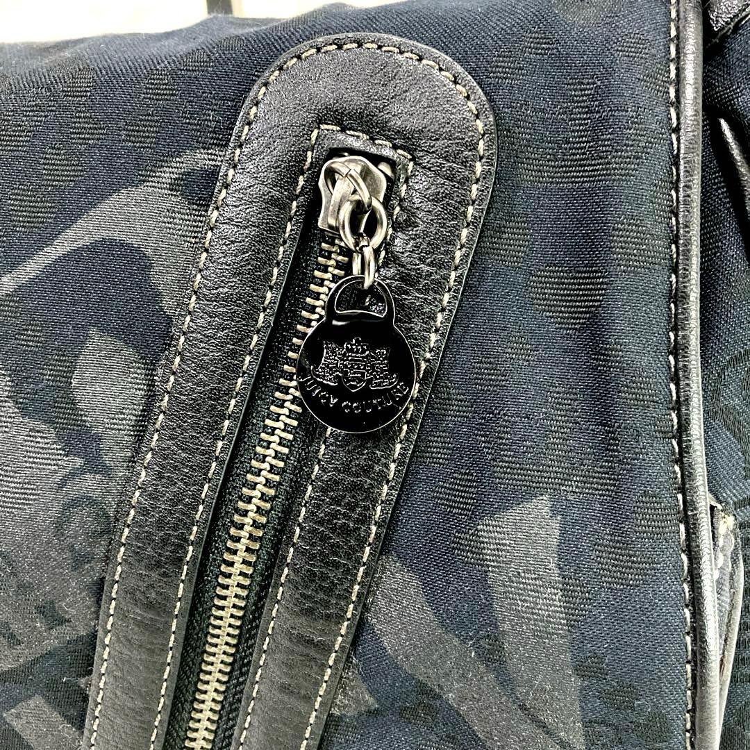 y2k archive JUICY COUTURE ショルダーバッグ　A4可　黒