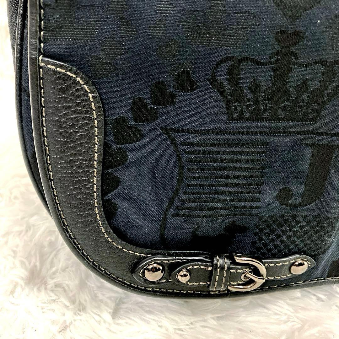 y2k archive JUICY COUTURE ショルダーバッグ　A4可　黒