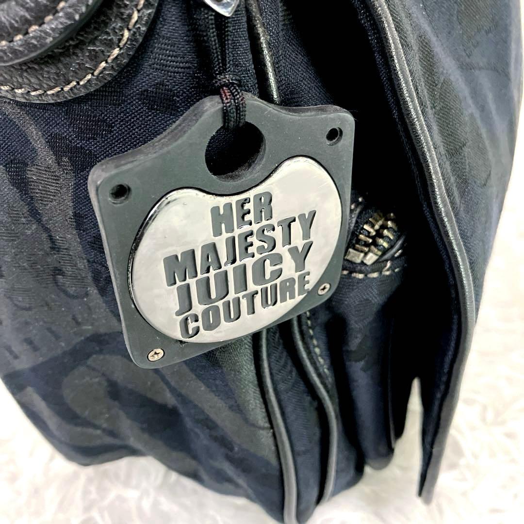 y2k archive JUICY COUTURE ショルダーバッグ　A4可　黒