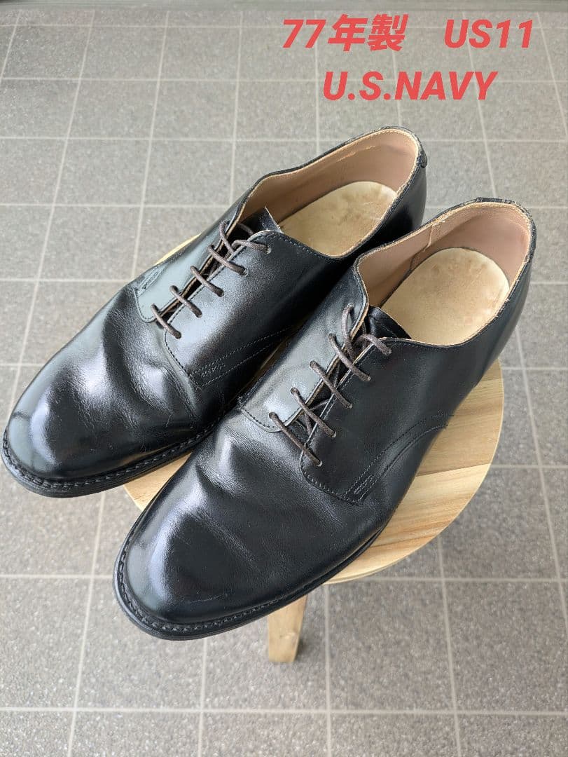 r*y様 U.S.NAVY　サービスシューズ　70年代　革靴　米軍実物