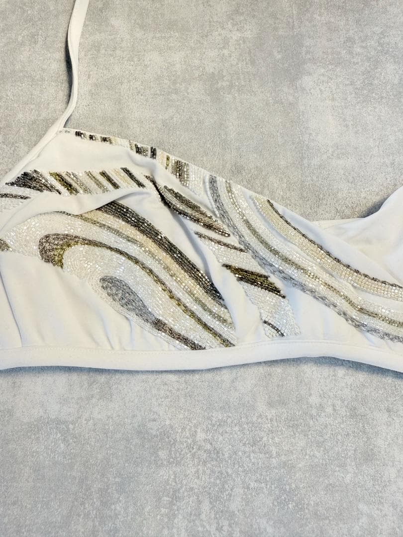 La Perla　ラペルラ　高級ビキニ上下セット　スパンコール刺繍未使用タグ付き