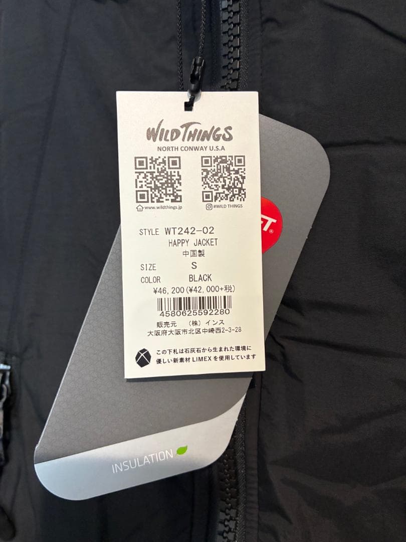 【新品】WILDTHINGS　HAPPY JACKET Sサイズ