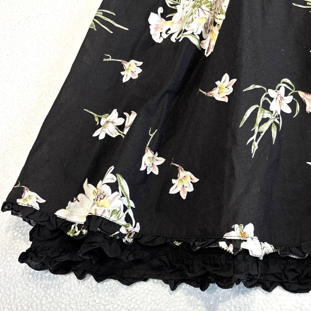 【極美品/21年モデル】ピンクハウス　ロングワンピース　リリー　フリル　リボン